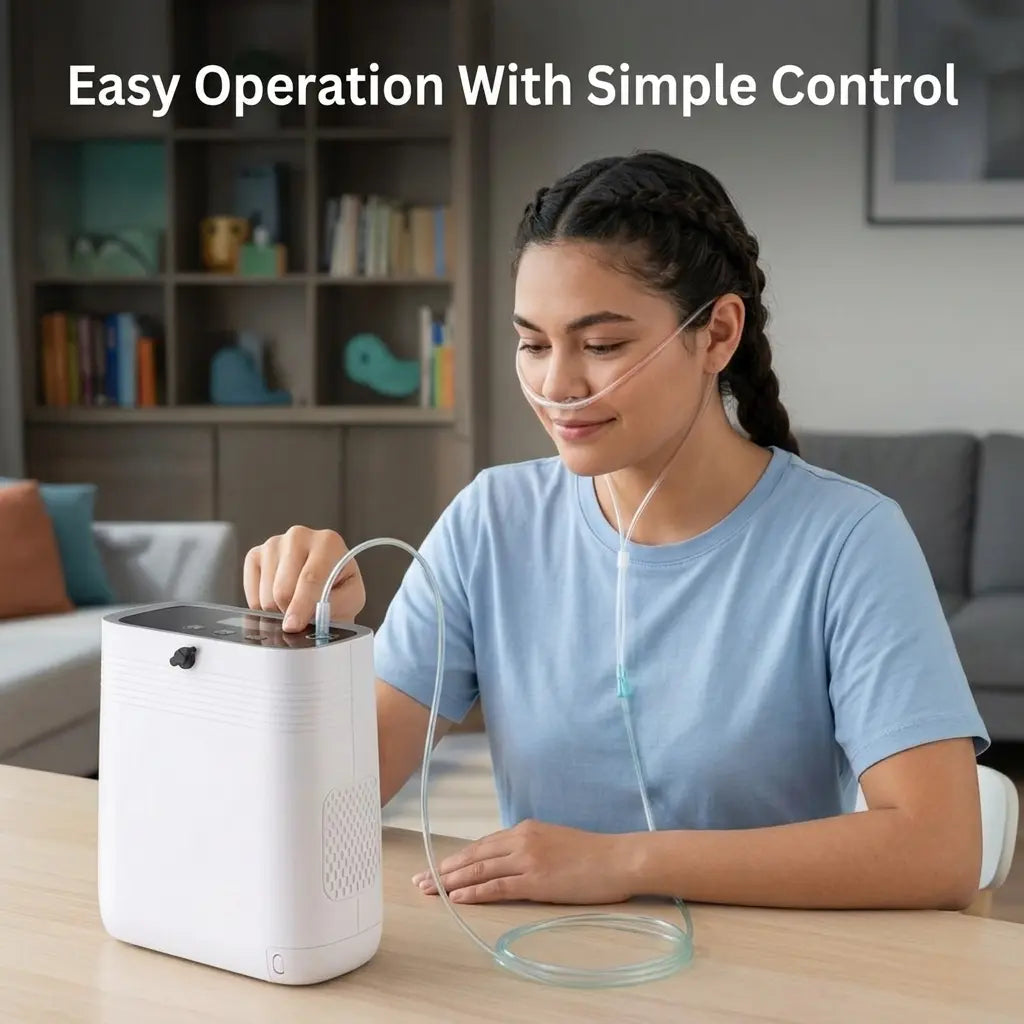 Portable Oxygen Support With Easy Operation And Simple Control